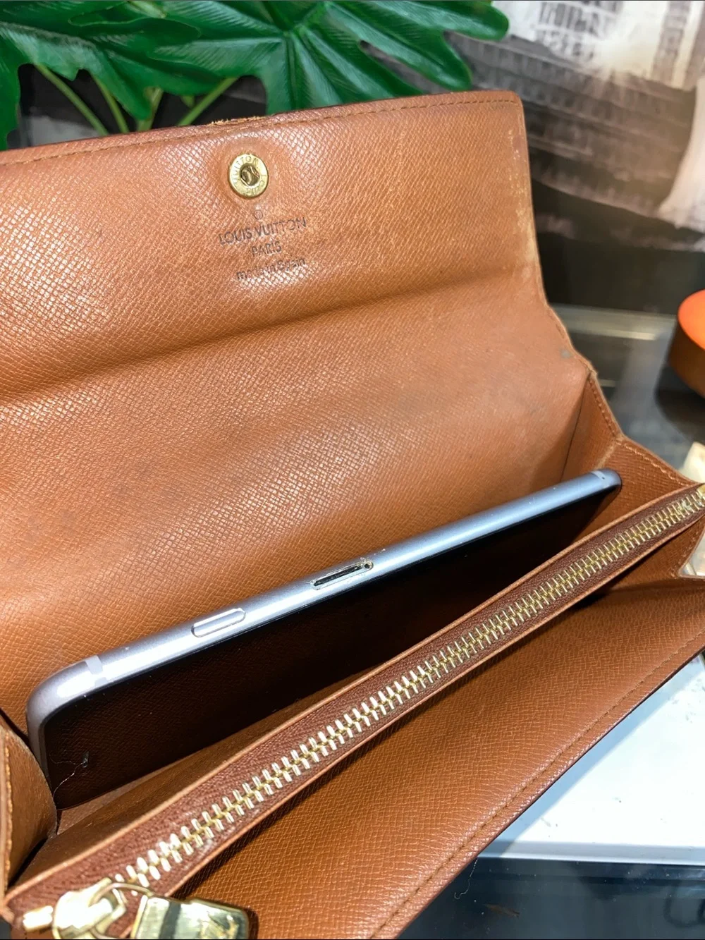 Authentic Louis Vuitton Vintage Monogram Sarah Wallet